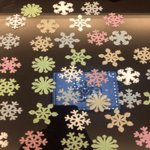 Colorful Luminous Home snowflake Wall Sticker Glow