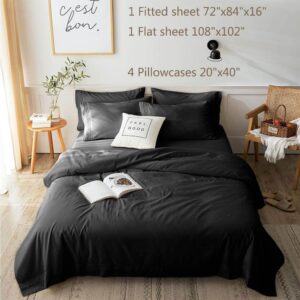 LBRO2M Bed Sheets Set 6 Piece ,Bedding Super Soft