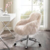 Linon Fiona Sit in Style | Fun & Faux Fur Office Chair