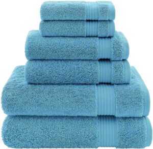 Spa-Like Bath Towels Luxurious 6-Pec Towel Set (Super Soft!)