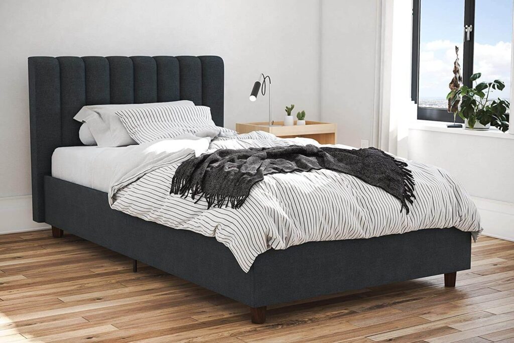 Novogratz Brittany Upholstered Platform Bed Home Founding 