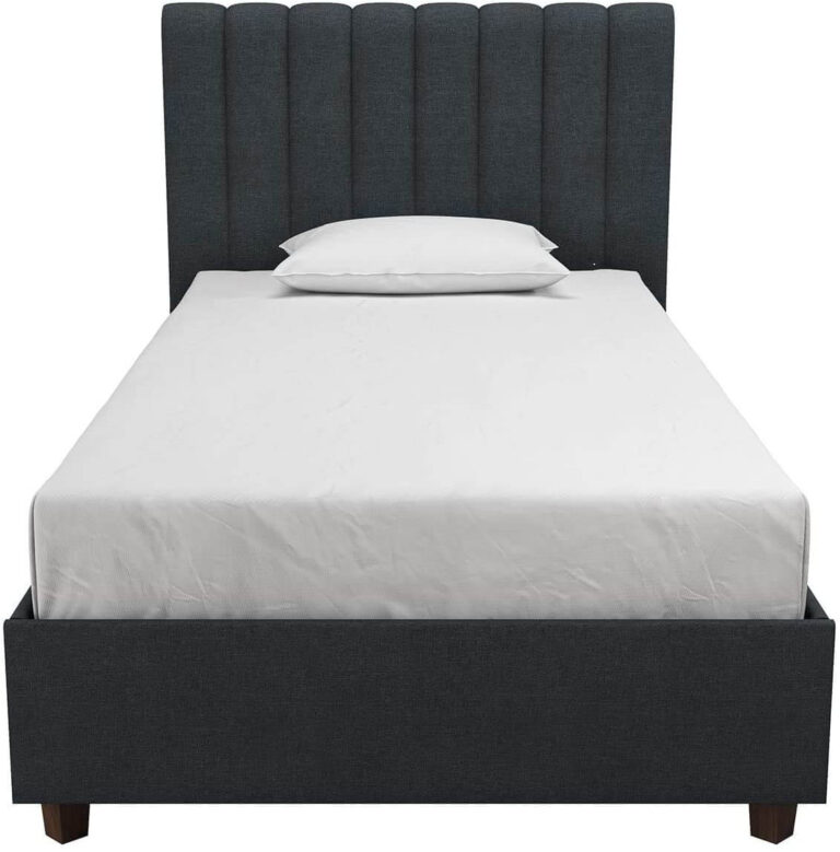 Novogratz Brittany Upholstered Platform Bed - Home Founding