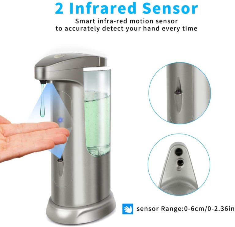 Touchless Sensor Automatic Soap Dispenser Home Founding   Hanamichi Soap Dispenser Touchless High Capacity Automatic Soap Dispenser Equipped Home Founding Homefounding.com 2 768x743 