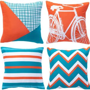 WLNUI Decorative Pillow Covers Set of 4 Modern Case