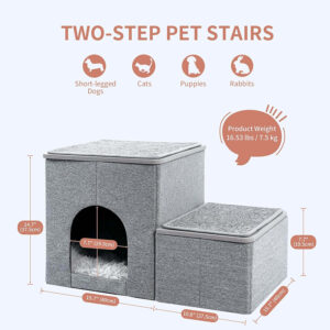 Made4Pets Dog Stairs for High Beds & condo