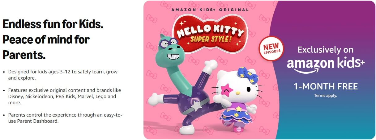 Amazon Kids+: Fun, Educational, & Safe Content for Kids