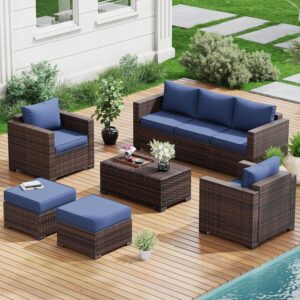 Amopatio 6 Piece Patio Furniture Set