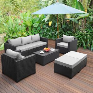 Rattaner Patio Wicker Furniture Set