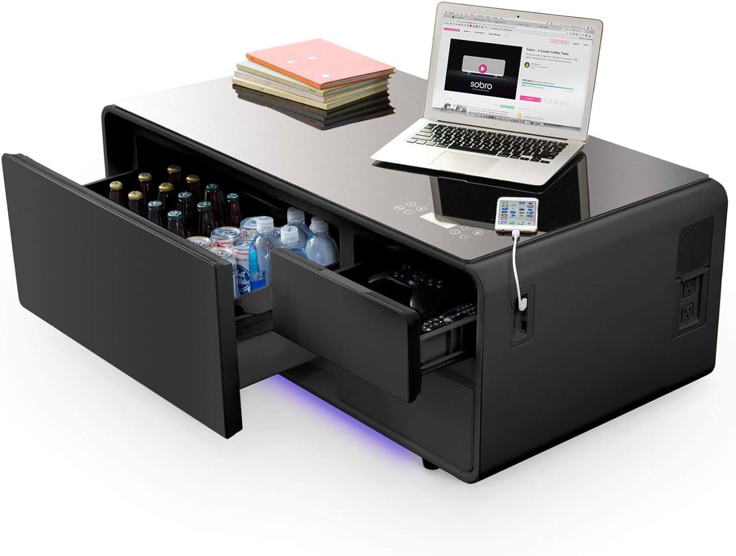 Sobro Coffee Table with Built in Fridge