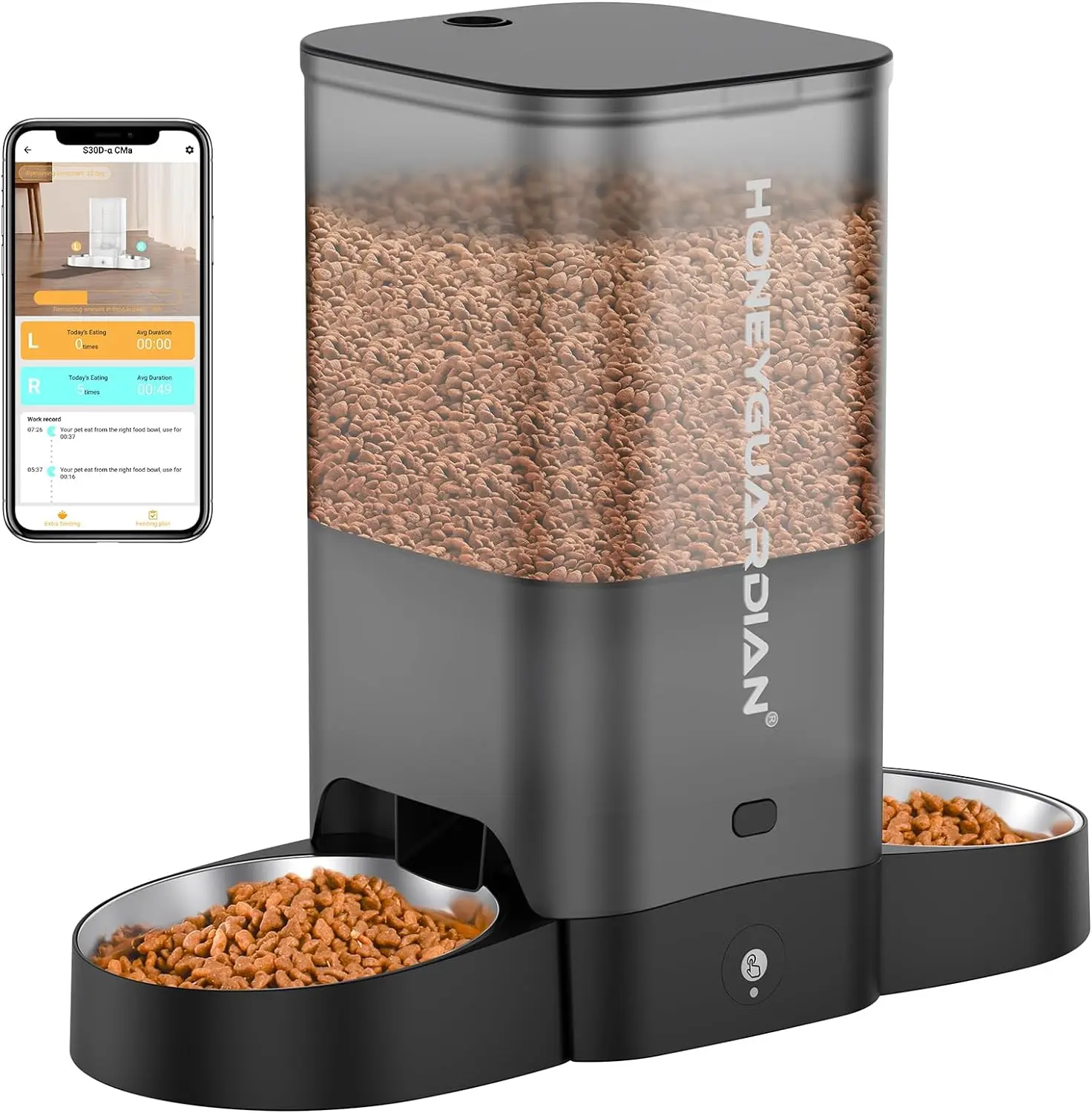 HoneyGuaridan Feeder for Two Cats