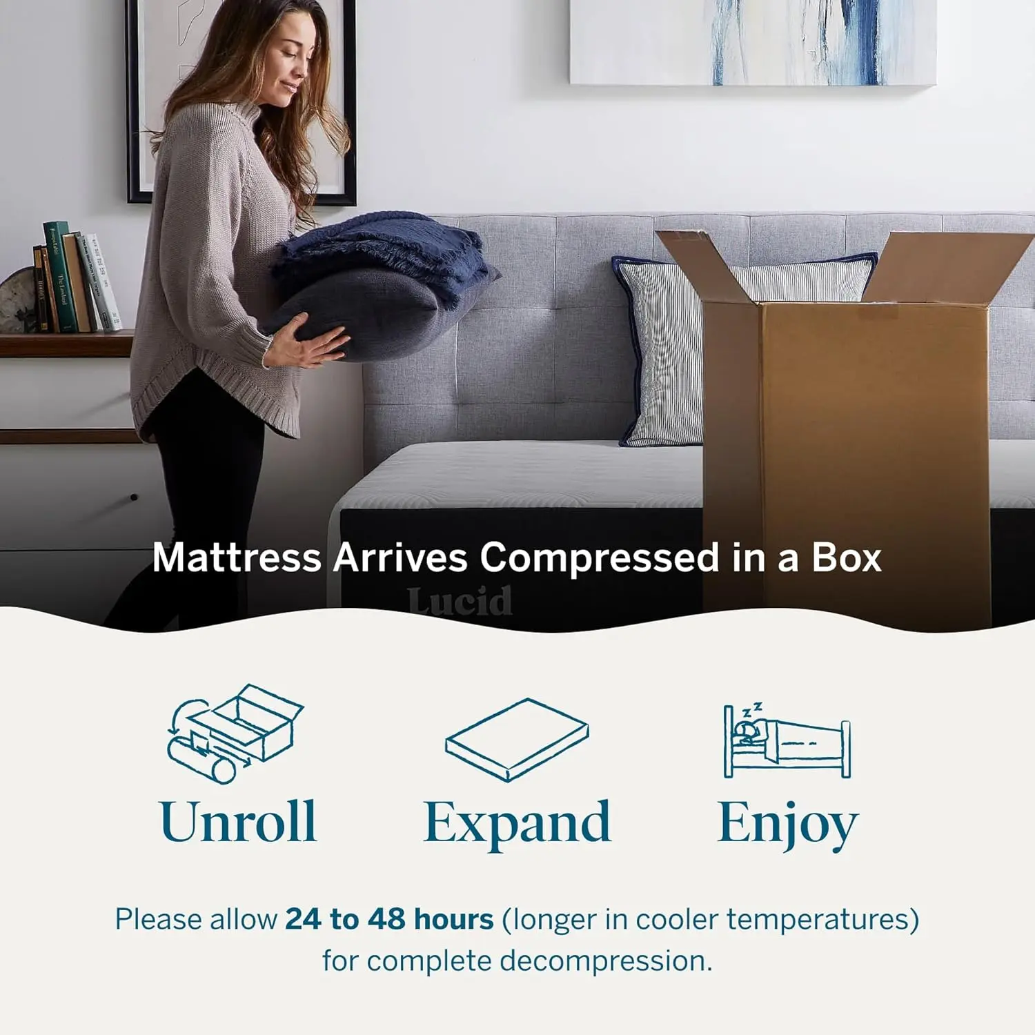 Lucid Firm Memory Foam Mattress