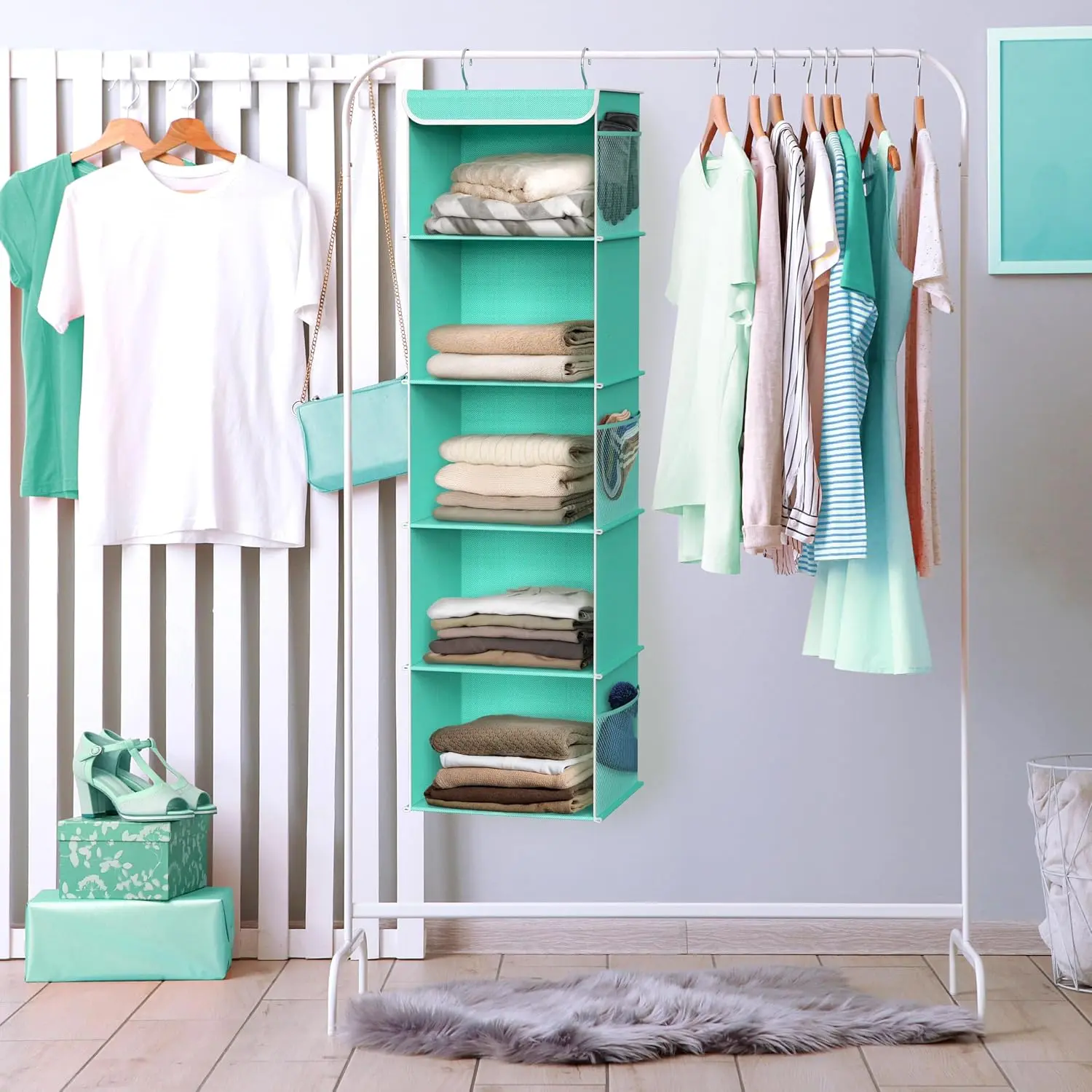 Simple Houseware Shelf Hanging Closet Organizer