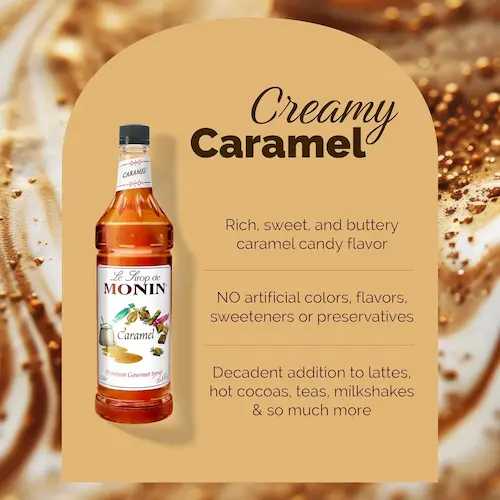 Monin Caramel Syrup for Drinks