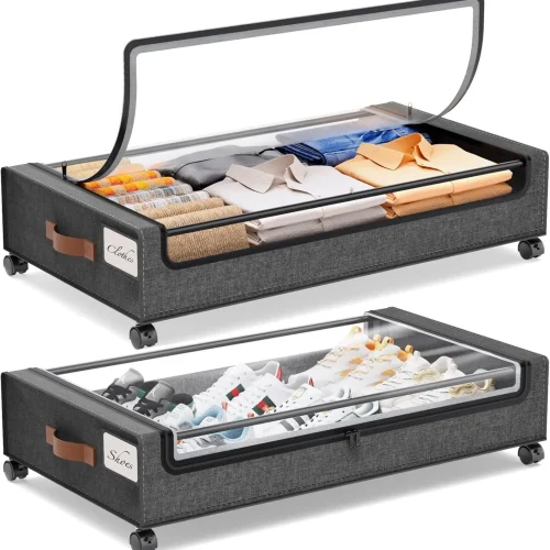 Yecaye Under Bed Storage with Wheels